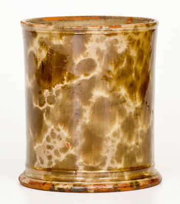 Fine Large Maine Redware Mug