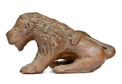 Large Pottery Figure of a Lion, 20th century