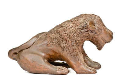 Large Pottery Figure of a Lion, 20th century