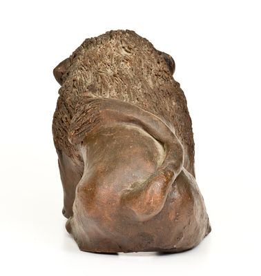 Large Pottery Figure of a Lion, 20th century