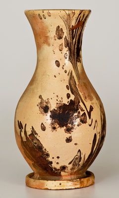 Rare Slip-Decorated Vase attrib. Anthony Bacher / Baecher, Winchester, VA