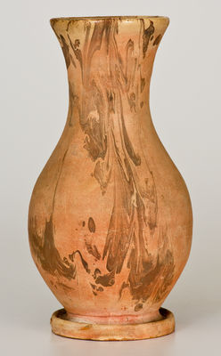 Rare Slip-Decorated Vase attrib. Anthony Bacher / Baecher, Winchester, VA