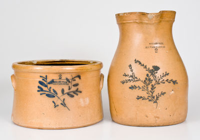 Two Pieces of Ballardvale, Massachusetts Stoneware