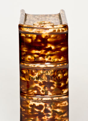 Flint Enamel Book Flask, Stamped