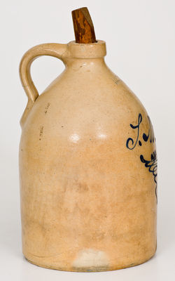 Rare J. & E. NORTON / BENNINGTON, VT Presentation Jug: "S.W.C."