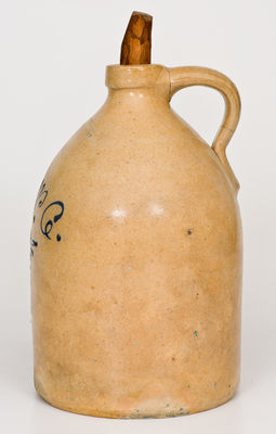 Rare J. & E. NORTON / BENNINGTON, VT Presentation Jug: "S.W.C."
