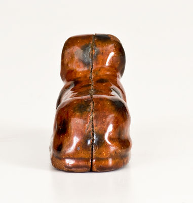 Glazed Redware Figure of a Dog, probably Pennsylvania origin, 19th century