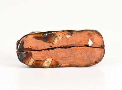 Glazed Redware Figure of a Dog, probably Pennsylvania origin, 19th century