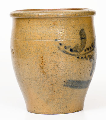 Western PA Stoneware Cream Jar, possibly George Debolt, New Geneva or Fredericktown, PA