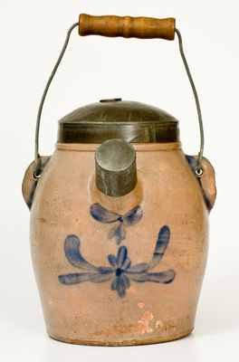 SIPE & SONS (Williamsport, PA) Stoneware Batter Pail with Cobalt Decoration