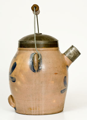 SIPE & SONS (Williamsport, PA) Stoneware Batter Pail with Cobalt Decoration