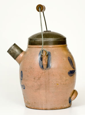 SIPE & SONS (Williamsport, PA) Stoneware Batter Pail with Cobalt Decoration