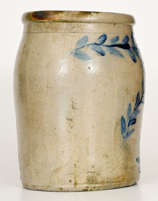 2 Gal. Beaver, PA Stoneware Jar with Foliate Decoration