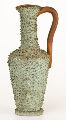 Rare SPEESE & SON / GETTYSBURG, PA Ornamental Redware Ewer