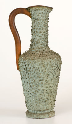 Rare SPEESE & SON / GETTYSBURG, PA Ornamental Redware Ewer