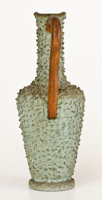 Rare SPEESE & SON / GETTYSBURG, PA Ornamental Redware Ewer