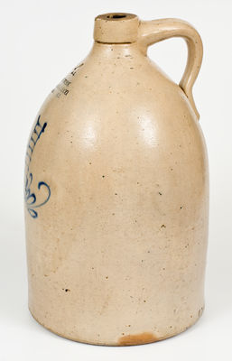 Rare New York Stoneware Co. (Fort Edward, NY) Jug w/ Ladder Design