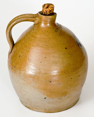 Extremely Rare H. WESTON / ELLENVILLE Stoneware Jug, circa 1829
