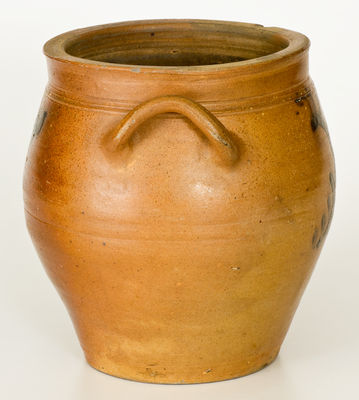 Early 19th Century American Stoneware Jar w/ Floral Decoration