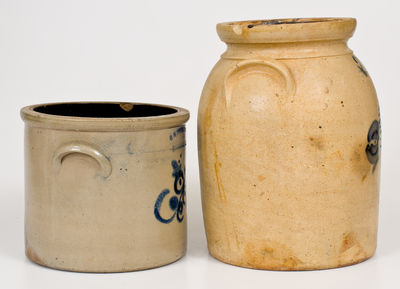 Lot of Two: Marked New Jersey Stoneware Jars