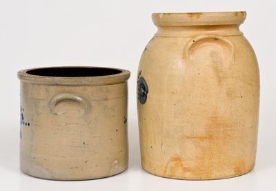 Lot of Two: Marked New Jersey Stoneware Jars