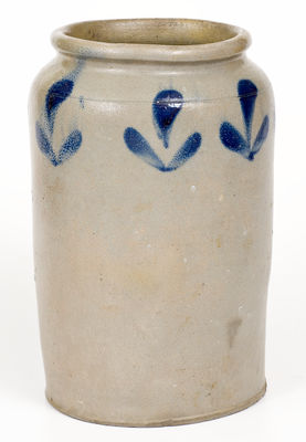 1 Gal. H. C. SMITH / ALEXA. / DC Stoneware Jar w/ Floral Decoration (Alexandria, VA)