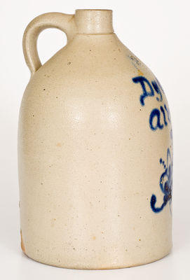 2 Gal. Stoneware Jug with Albany, New York Advertising