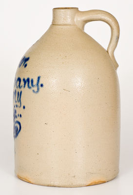 2 Gal. Stoneware Jug with Albany, New York Advertising