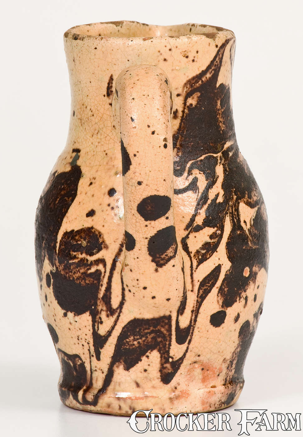 Very Rare Miniature Shenandoah Valley Redware Pitcher, probably Anthony ...