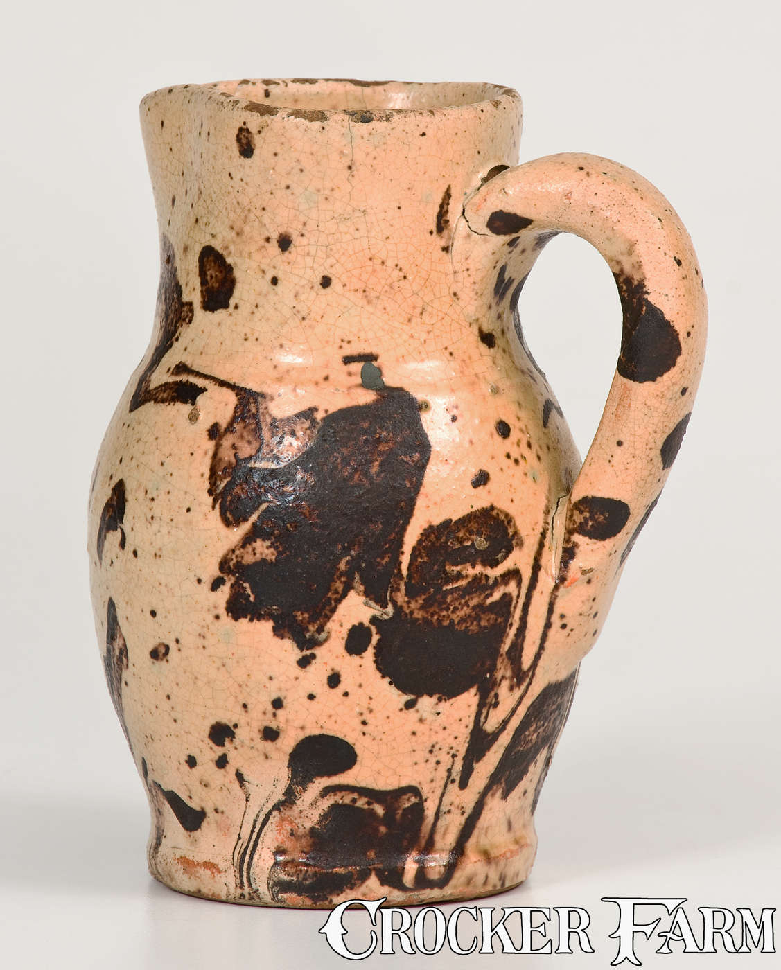 Very Rare Miniature Shenandoah Valley Redware Pitcher, probably Anthony ...