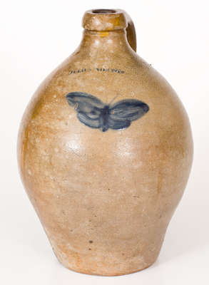 One-Gallon JULIUS NORTON Stoneware Butterfly Jug