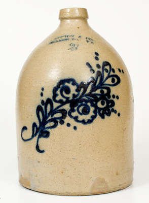 Two-Gallon J. NORTON & CO. / BENNINGTON , VT Stoneware Jug