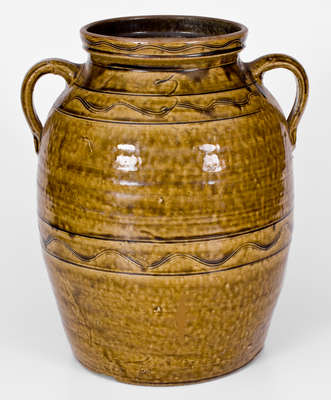 Fine Sand Mountain Stoneware Jar, attrib. Archibald McPherson, Belcher's Gap, DeKalb Co, Alabama