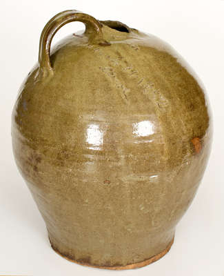 Extremely Rare Double-Handled Stoneware Jug, 