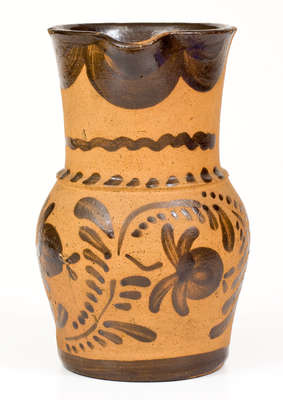 Tanware Pitcher, New Geneva or Greensboro, PA origin, circa 1885