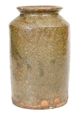 Alkaline-Glazed Stoneware Jar, Edgefield District, SC, mid 19th century
