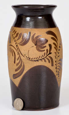 Rare Tanware Vase, New Geneva or Greensboro, PA origin, circa 1885