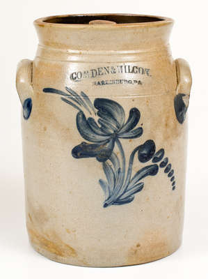One-Gallon COWDEN & WILCOX / HARRISBURG, PA Stoneware Jar