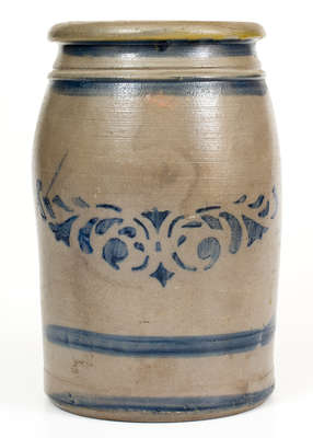 Western PA Cobalt-Decorated Stoneware Jar