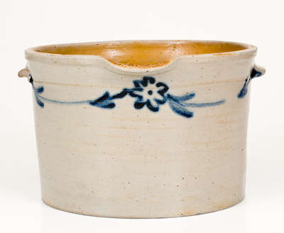 Very Rare and Fine Stoneware Milkpan, 