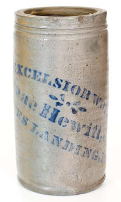 Excelsior Works / Isaac Hewitt / Rice's Landing, PA Stoneware Jar