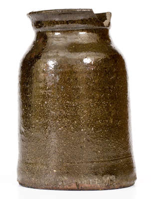 Extremely Rare and Important RICH WILLIAMS (Greenville County, SC) Stoneware Jar