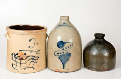 Lot of Three: Northeastern Stoneware Vessels