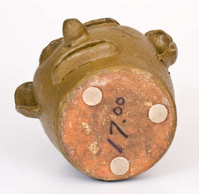 Rare Early Lanier Meaders Stoneware Face Jug