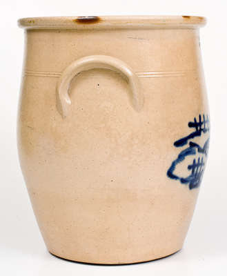 Fine Three-Gallon J. & E. NORTON / BENNINGTON, VT Stoneware Deer Jar