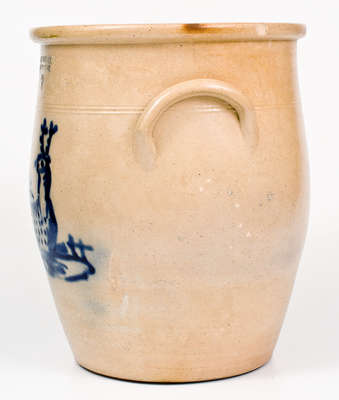 Fine Three-Gallon J. & E. NORTON / BENNINGTON, VT Stoneware Deer Jar