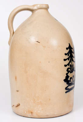 Rare and Fine Four-Gallon J. & E. NORTON / BENNINGTON, VT Stoneware Deer Jug