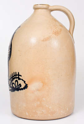 Rare and Fine Four-Gallon J. & E. NORTON / BENNINGTON, VT Stoneware Deer Jug