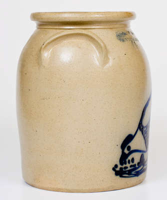 Exceptional E & L P NORTON / BENNINGTON, VT One-and-a-Half-Gallon Stoneware Chicken Jar