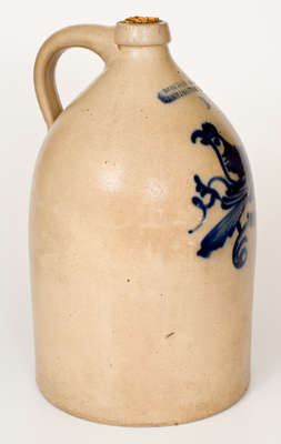 Fine Three-Gallon J. NORTON & CO. / BENNINGTON, VT Stoneware Double Bird Jug